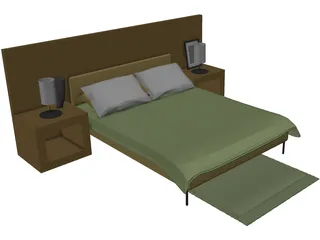 Bed Hospital 3D Model