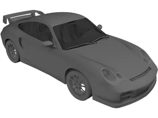 Porsche 911 996 GT2 3D Model