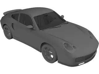 Porsche 911 996 Turbo 3D Model