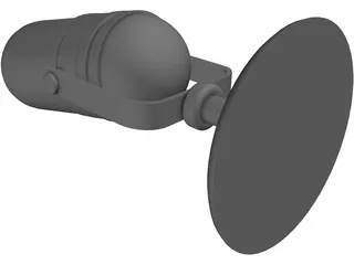 Microphone Announcer 1950 Style 3D Model