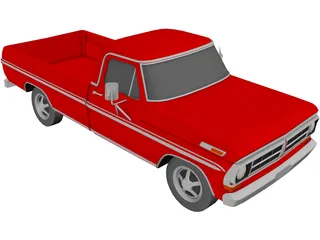 Ford Pickup (1971) 3D Model