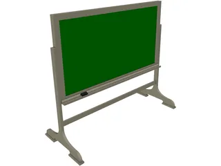 Chalkboard Free-Standing 3D Model