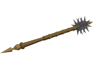 Spiked Mace 3D Model