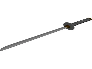 Ninjato Katana 3D Model