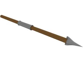 Short Roman Spear 3D Model