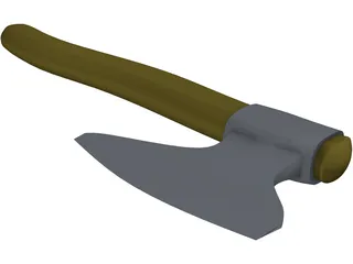 Medieval Axe Handle 3D Model
