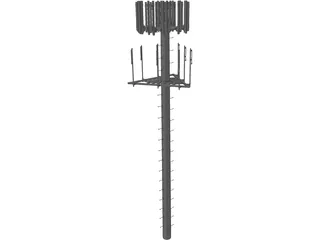 Cell Phone Tower 3D Model