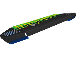 Electronic Keyboard 3D Model