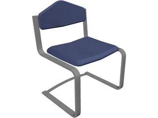 Waiting Room Chair 3D Model