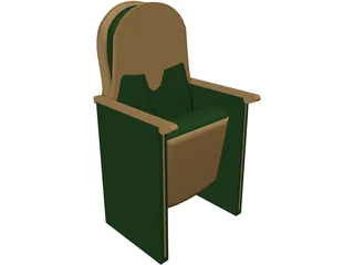 Theater Seat 3D Model