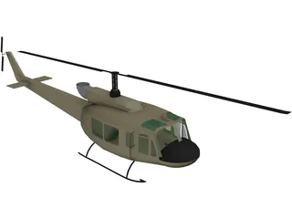 Bell UH-1 Iroquois 3D Model