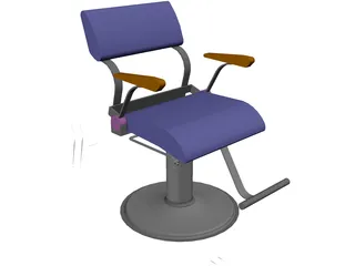 Takara Belmont Fresco Hair Styling Chair 3D Model