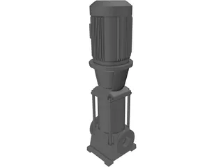 Grundfos Pump 3D Model