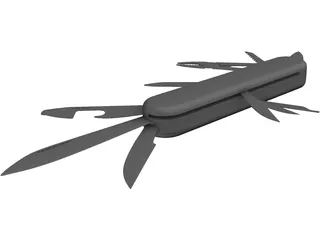 Pocket Knives Multi-Tools 3D Model