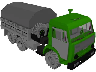 Kamaz 5350 3D Model