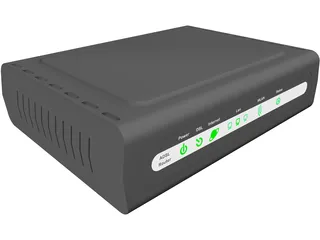 D-Link ADSL Router 3D Model