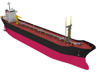 Oil Tanker Ship 3D Model
