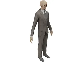 Slenderman Creature 3D Model