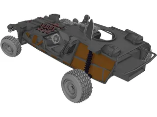 Postapocalyptic Buggy 3D Model