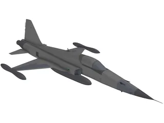 Northrop F-5E Tiger 2 3D Model