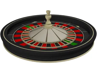 Roulette Wheel 3D Model