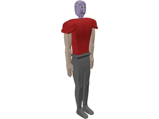 Cartoon Man 3D Model