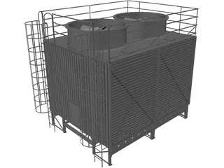 Cooler Tower 3D Model