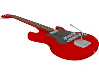 Fender Stratocaster Guitar 3D Model