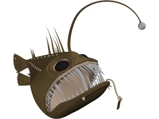 Angler Fish Angus 3D Model