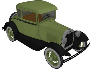 Ford Model A (1939) 3D Model