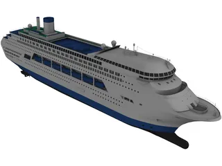 Cruise Ship 3D Model