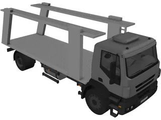 Iveco Trakker Car Carrier 3D Model