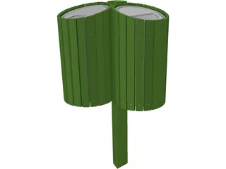 Recycle Bin 3D Model