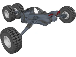 Future Buggy Vehicle 3D Model