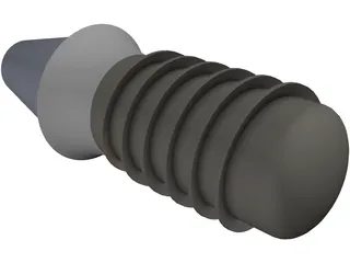 Dental Implant with Abutement 3D Model