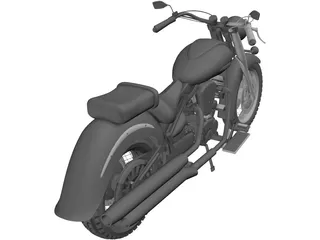 Yamaha XV1600A 3D Model