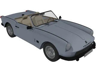 Triumph Spitfire Mk2 (1965) 3D Model