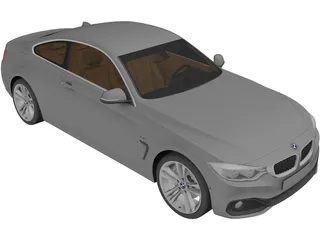 BMW 435i 4-series F32 Coupe (2014) 3D Model