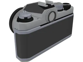 Nikon FM2 Photo Camera 3D Model