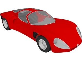 Alfa Romeo 33 Stradale 3D Model