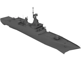 Steregushchiy Battle Ship 3D Model