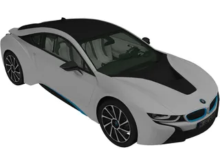 BMW i8 (2015) 3D Model