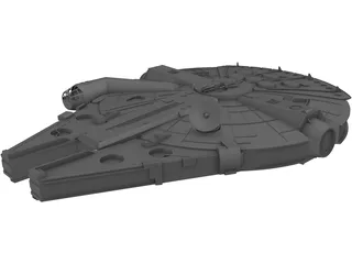 Star Wars Millenium Falcon YT-1300 3D Model