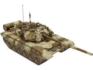 T-90A Tank 3D Model