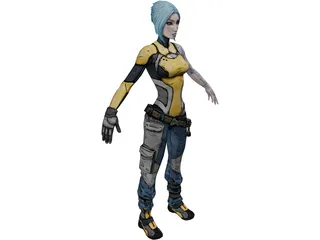 Maya from Borderlands 2 3D Model