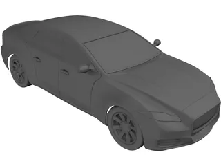 Jaguar XJ (2012) 3D Model