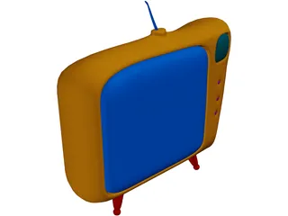 Cartoon TV 3D Model