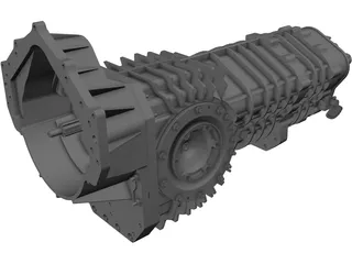 Mendeola HD Gearbox 3D Model