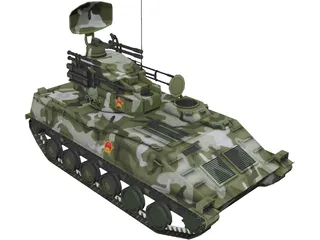 PGZ-95 AA Iron Dove Modern Chinese 3D Model