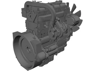 Perkins 1104d 3D Model